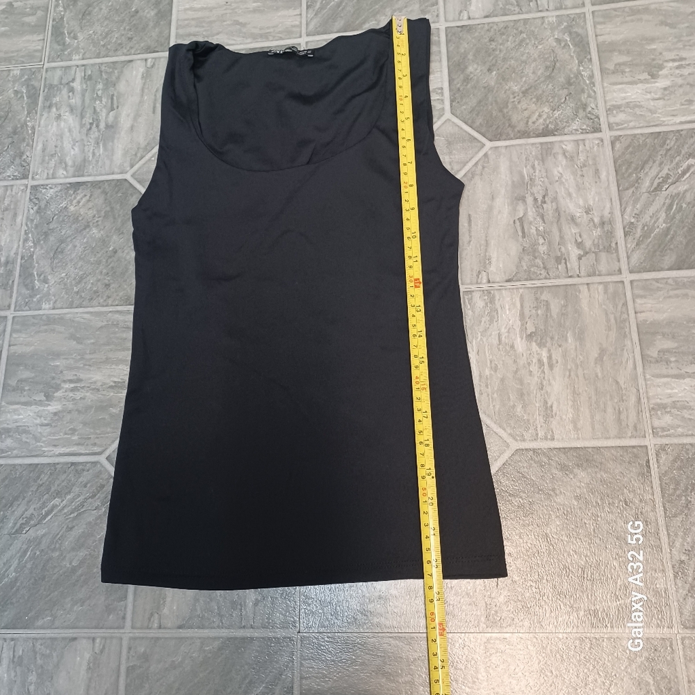 Zara Blouse Stratch Size S Black Fitted Sleeveless Tank Top - Picture 11 of 12